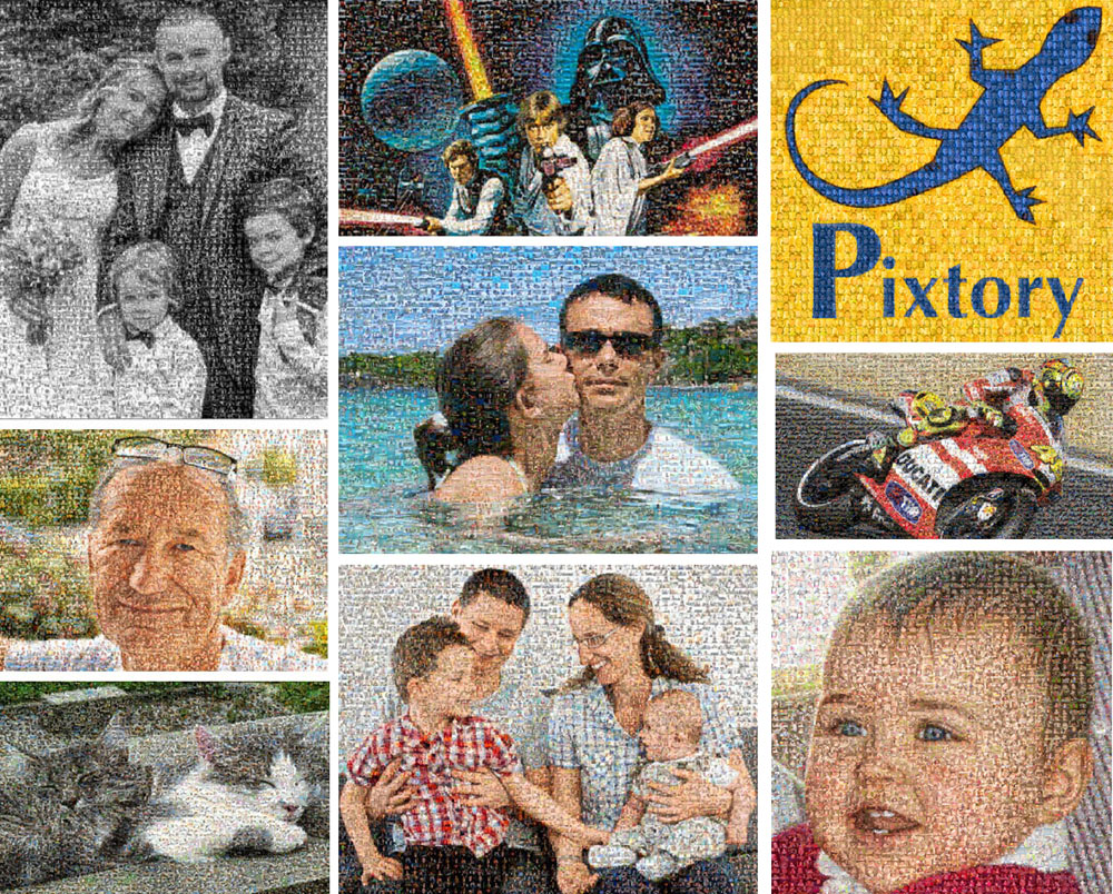 Exemples de photo mosaiques